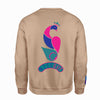 NICE OUT "PEACOCK BACK PRINT" CREW NECK