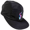 BLACK 5-PANEL HAT