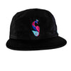 BLACK 5-PANEL HAT